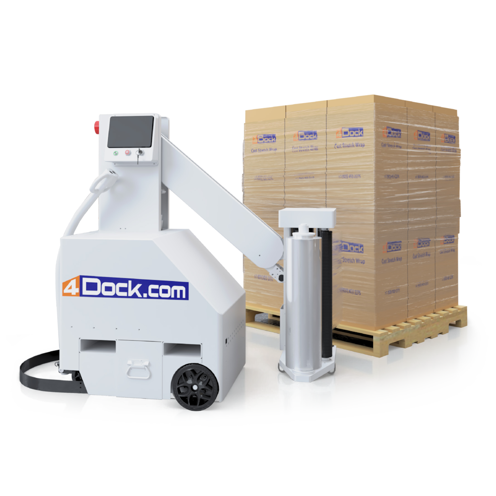 Semi-Automatic Mobile Stretch Wrapper - 52*52"_4Dock